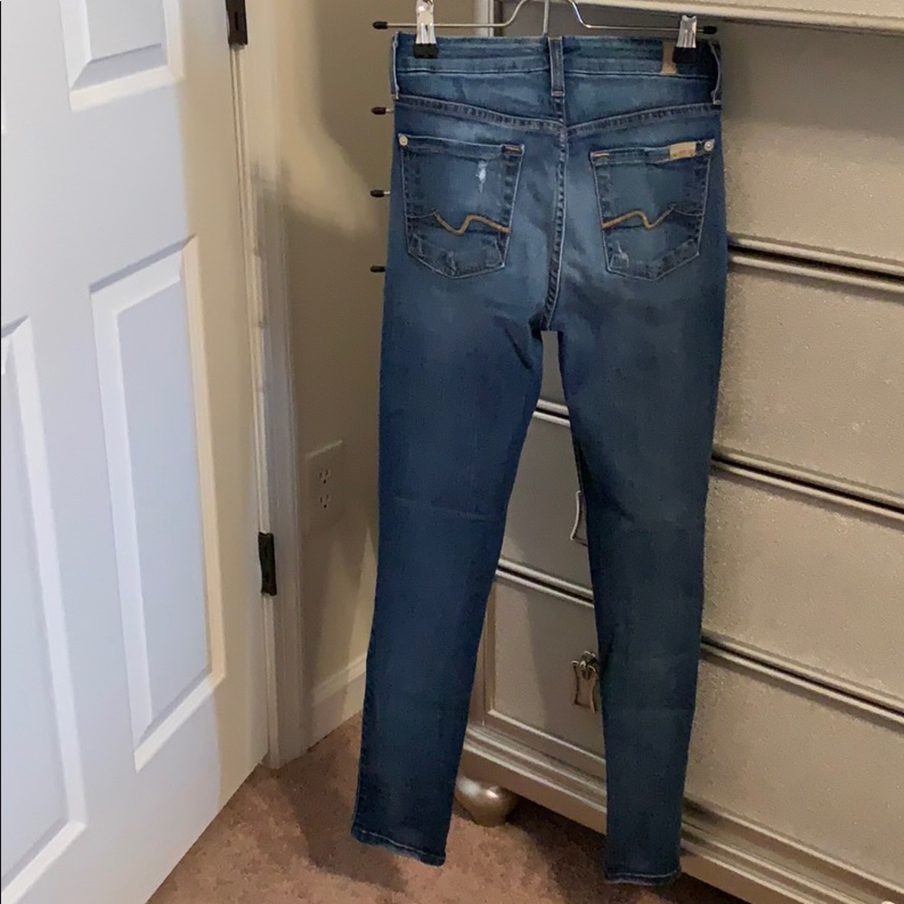 7 For All Mankind Mid Rise Skinny Jean